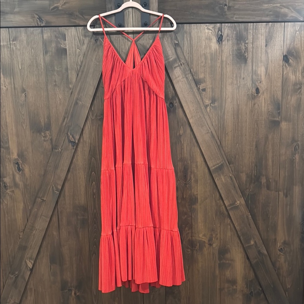 Elegant Red Maxi Dress